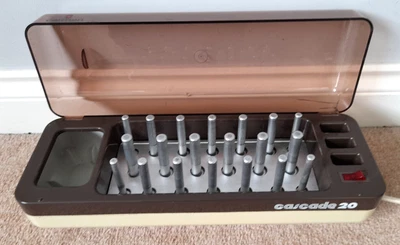 £29.99 • Buy Carmen Cascade Heated Hair Rollers Hot Curlers 20 Rollers 19 Pins Vintage Retro.