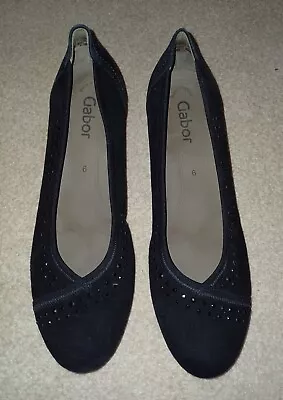 Stunning Black Gabor Shoes With Small Heel Size 6 New RRP £95 • £19.99