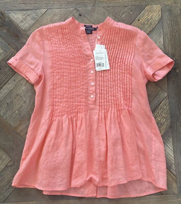 $31.96 • Buy Island Company Women's Salem Top- Color: Sea Fire -RETAILS $175.00
