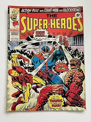 The Super-Heroes 1976 Marvel UK Reprints Marvel Feature #12 + Presents #2 Thanos • $14.99