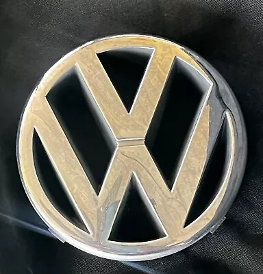 Front Grille Emblem 4.5 Inch VW Passat Jetta Golf Cabrio Eurovan OEM 3B0853601A • $19.78