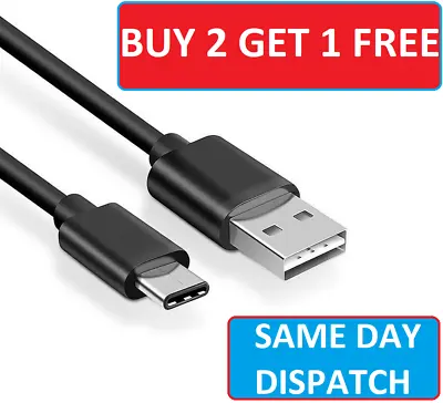 Heavyduty Long Fast Charge USB C Type C Data Charging Charger Cable Lead 1m - 3m • £1.99