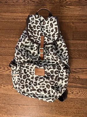 Victorias Secret Pink Iridescent Leopard Full Size Backpack Tote Bag • $40