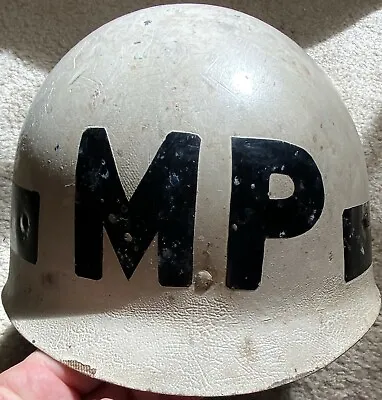 Unique 101st MP Company Helmet With Screaming Eagle Insignia Circa 70s - 80's • $400