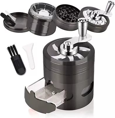 Joymaking Herb Grinder Hand Cranked 2.5 Large Capacity Spice Grinder With Hand • £21.97