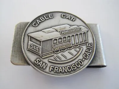 Souvenir Money Clip Cable Car San Francisco Vintage • $10.97