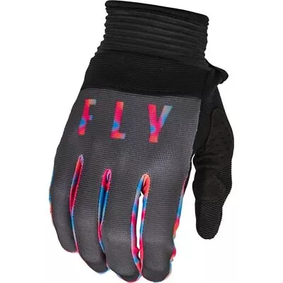 NEW Fly Racing F-16 Grey/Pink/Blue Kids Motocross Dirt Bike Gloves • $25