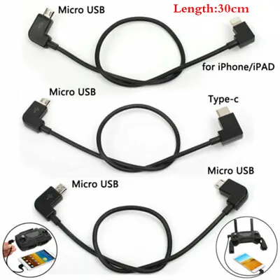 $7.67 • Buy OTG Micro USB Cable 30cm For DJI Spark Mavic Mini Pro Air IPhone IPad RC Drone