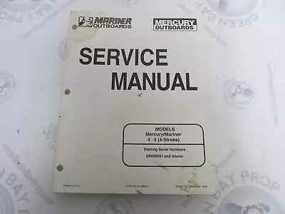 90-857138 Mercury Mariner Outboard Service Manual 4/5 HP 4-Stroke • $17.50