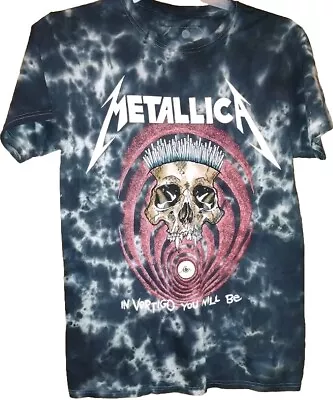 Metallica Shirt Adult SMALL Black Tie Dye In Vertigo You Will Be Rock Band Merch • $15