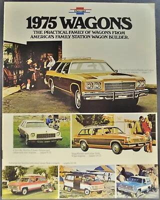 1975 Chevrolet Station Wagon Brochure Caprice Impala Chevelle Malibu Vega Blazer • $4.95