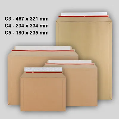 C3 C4 C5 Sizes Capacity Book Mailer Manilla Peel&Seal A3 A4 A5 Envelopes • £4.49