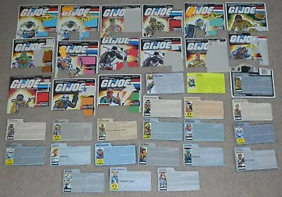 1980s 1990s Vintage GI Joe Lot ARAH Cobra 3.75 Action Figure File Card Cardback • $89.99