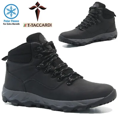 £14.95 • Buy Mens Hiking Fur Boots Walking Ankle Winter Trail Trekking Trainers Shoes Size   