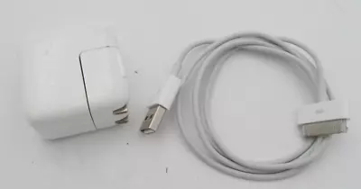 Genuine Apple A1357 10W USB Power Adapter Wall Charger IPhone IPad Wide End  • $11