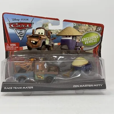 Disney Cars 2 Race Team Mater And Zen Master Pitty 2 Pack Cars • $25.95