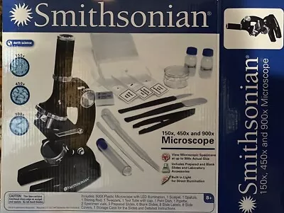 Smithsonian 150x 450x And 900x Multi-Color Microscope Kit • $25