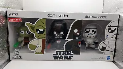 Mighty Muggs Mini Star Wars 2010 Exclusive Vinyl Darth Vader Stormtrooper Yoda  • $9.90