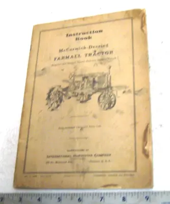 1930 Mccormick Deering International Farmall Regular Tractor Instruction Manual • $15