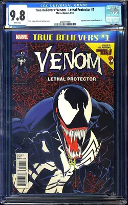 True Believers: Venom - Lethal Protector #1 (Reprint) CGC 9.8 Bagley • $34.99