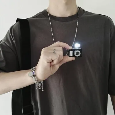 Fashion Jewellery Necklace Punk Flash Camera Pendant Small Friendshipgift • £11