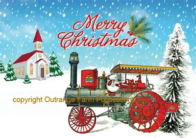 NEW Gaar Scott Steam Traction Engine Christmas Cards Antique Tractor • $16