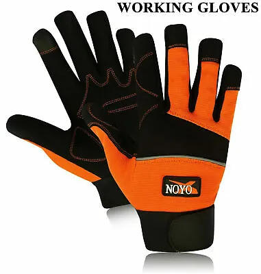 Safety Work Gloves Hand Protection Heavy Duty Mechanic Gardening Builders Cut  • £5.99