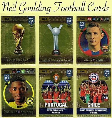 Panini 2016-17 ☆ FIFA 365 2017 - GOLD ☆ Football Cards #10 To #45 • £0.99