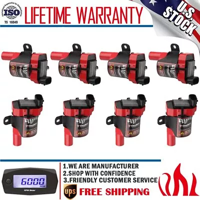 8 Ignition Coil Pack For Chevy Silverado 1500 2500 GMC 5.3/6.0L/4.8L UF-262 D585 • $89.95