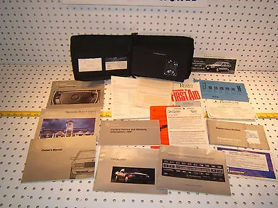 Mercedes 91 W126 350SD SDL US Owner's Manual OEM 1 Set Of 16 & Leather MB 1 Case • $397