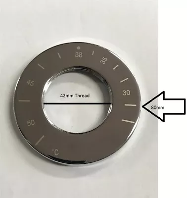 £4.49 • Buy Wall Flange /Pipe Cover Plate/Back Plate Chrome ( Single Item) Thermostatic  