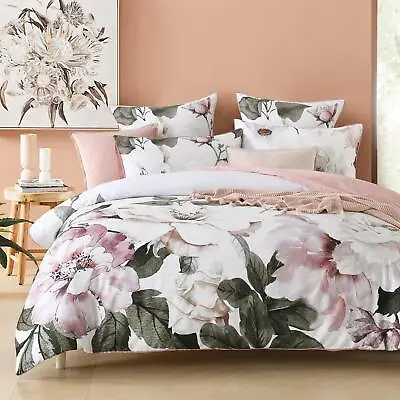 Cypres Queen King Super Quilt Duvet Doona Cover Set Cotton Floral Euro • $104.49