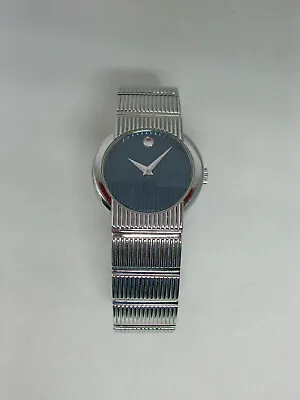 Movado Museum Concerto 84.G4.1842 Stainless Steel Ladies 26mm Blue Dial • $150