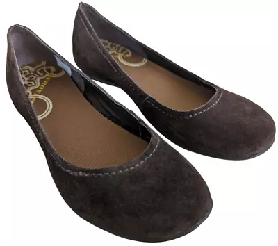 Merrell Avesso Espresso Womens Size 7 Suede Walking Slip On Ballet Flats Shoes • $34.99