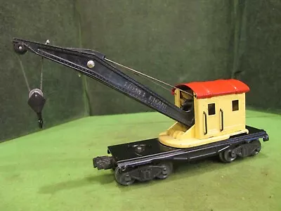 LIONEL No. 2560 Lionel Lines Crane Car~ 8 Wheel ~Black Boom • $39.95