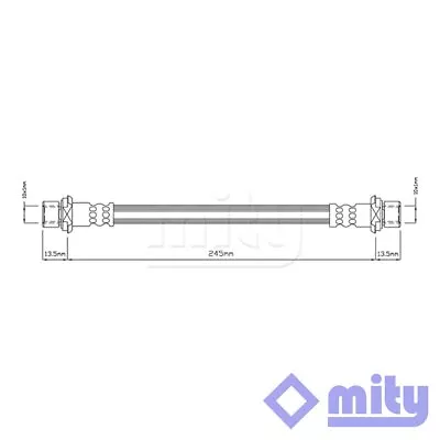 Fits Toyota Previa Estima 1990-2000 2.4 Brake Hose Front Inner Mity 9094702720 • $22.84