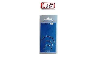 Hand Sewing Curved Needles  3 Needles Per Card Repair Upholstery Craft • £1.79