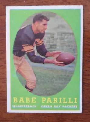1958 Topps Football #118 Babe Parilli Green Bay Packers U-6 • $7.99