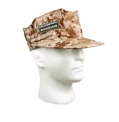 Usmc Marpat Desert Cap 8 Point 2 Ply Top Stitch No Ega • $20.99