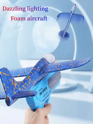Kids Airplane Launcher Toy 2 Flying Modes Glider Foam Over 8 Years  NEW • $11.99