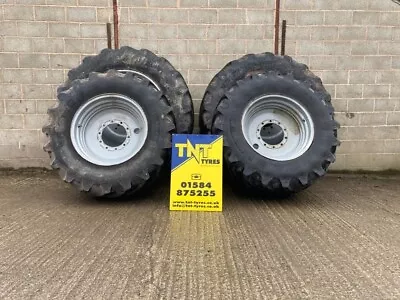£2750 • Buy Set Of 710/60r42 & 600/60r30 Michelin Xeobib Tyres On Tractor Wheels