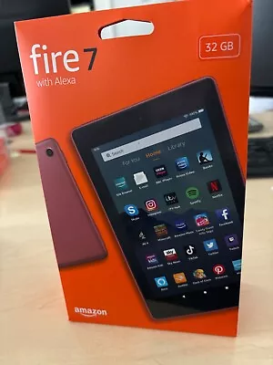 Amazon Fire 7 32 GB Wi-Fi 7 Inch Tablet - Plum With Special Offers • £45