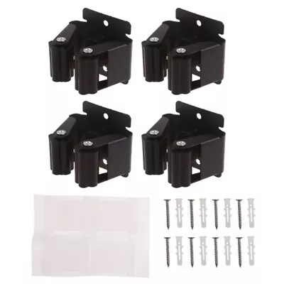 4Pcs Mop Broom Holder Wall Mounted Garden Tool Organizer Rack Heavy Dutys • £9.44