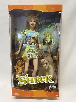 $59.99 • Buy Dreamworks Shrek Barbie Doll With Backpack And Shrek Keychain 2004 Mattel H1703