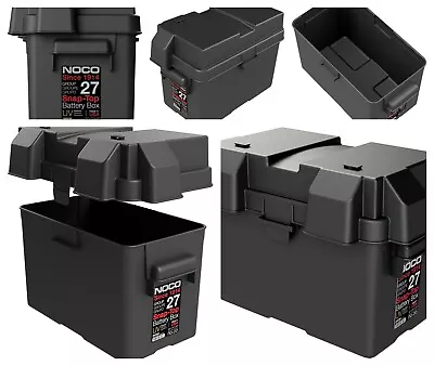 Snap-Top HM327BKS Battery Box Group 27 12V Outdoor Waterproof Box For Marine • $28.99