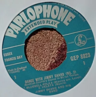 £1.30 • Buy Jimmy Shand & His Band (Dance With Jimmy Shand No2) 7 Inch Vinyl EP - Parlophone