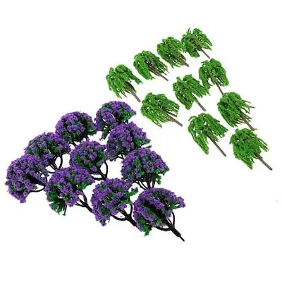 20 Pieces 1/150 N Gauge Trees Railway Sandtable Park Scenery Landscape 6cm • £8.65