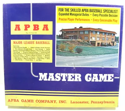 Vintage 1970s APBA Major League Baseball Master Board Game & APBA Pamphlets • $42