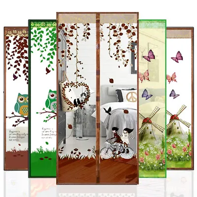 Magic Door Screen Magnetic Mesh Net Anti Mosquito Insect Fly Bug Curtain Home UK • £3.98