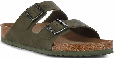 Birkenstock Arizona Bs Two Buckle D Thyme Vegan Sandal Olive Regular US 5 - 13 • $122.19